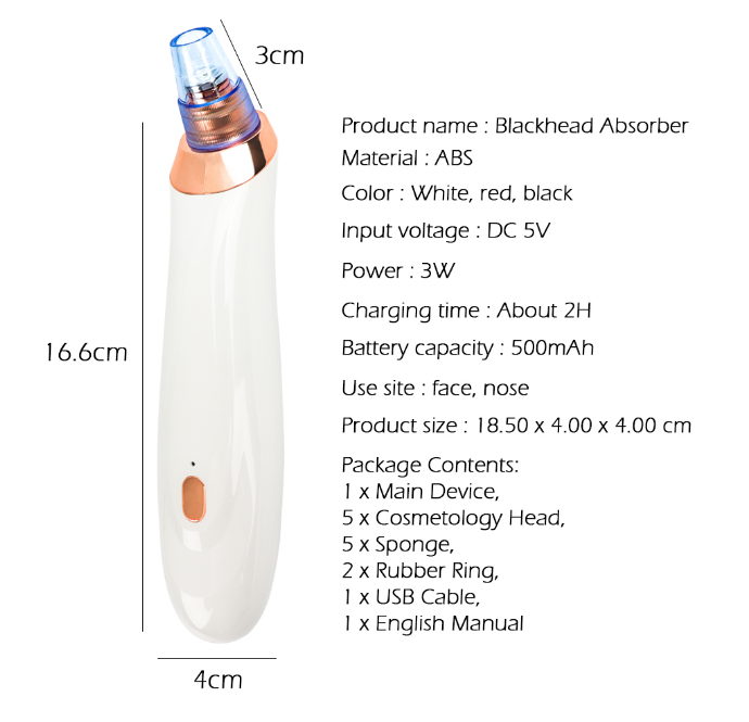 Blackhead instrument pore cleaner to blackhead artifact electric acne machine to blackhead